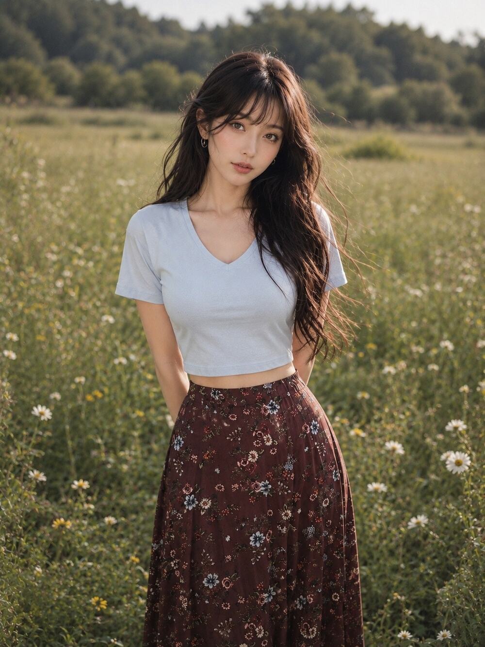 Slow Skies + Soft Moments studio to errands stretchy cropped baby tee